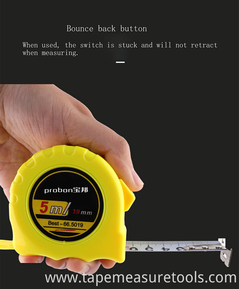 hight quality pressure and wear resistance matte layer blade retractable measuring tape